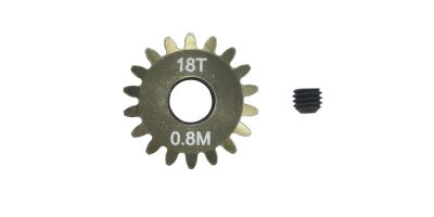 Pinion Gear 0.8M  18T (7075 Hard)