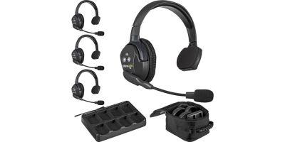 UltraLITE 3 person system w/ 4 Single Headsets, batt., charger