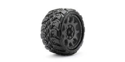 Extreme Tyre for Maxx Low Profile King Cobra Belted 3.8"Black Rim (2)