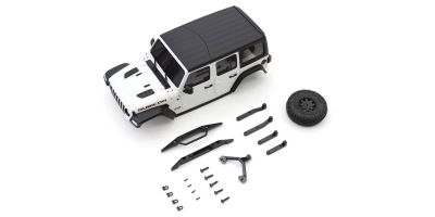 Karosserie  Jeep Wrangler Rubicon Mini-Z 4X4 MX01 Weiss
