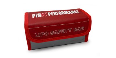 LiPo Akku Schutzbeutel Pink Performance - M (185x75x65mm)