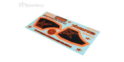 Sparko F8 Spoiler Sticker Orange