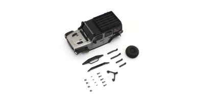 Karosserie  Jeep Wrangler Rubicon Mini-Z 4X4 MX01 Silver 