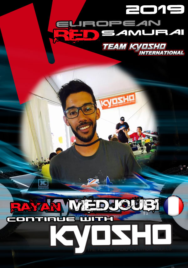 Rayan Medjoubi continues with Team Kyosho International