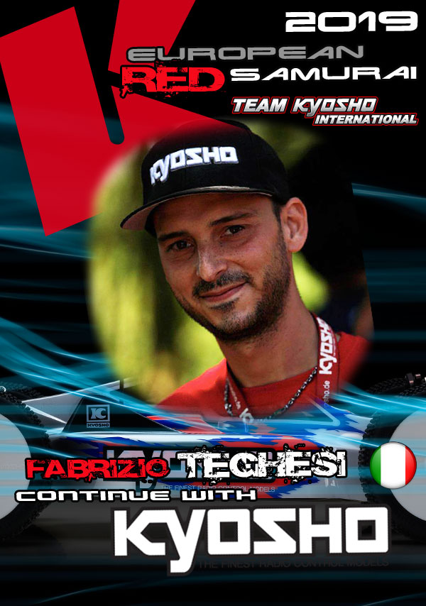Fabrizio teghesi continues with Team Kyosho International