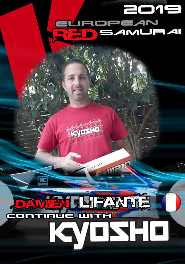 Damien Lifante continues with Team Kyosho Europe